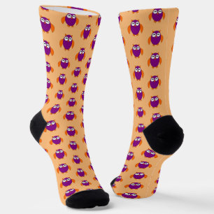 Cute Halloween Owl Patterned Socks