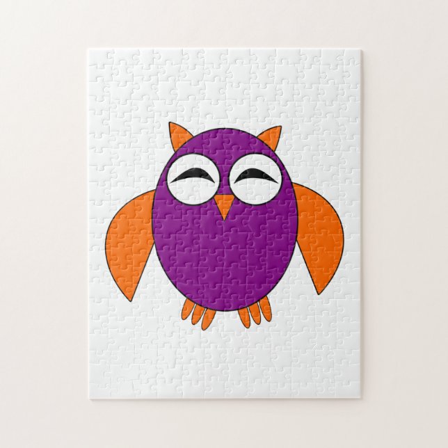 Cute Halloween Owl Puzzle (Vertical)