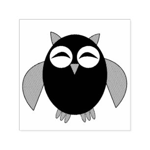Cute Halloween Owl Self Inking Stamp