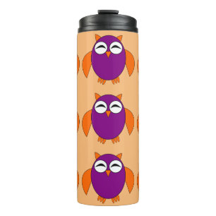 Cute Halloween Owl Thermal Tumbler