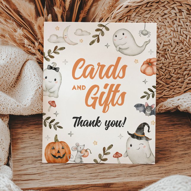 Cute Halloween Party Cards and Gifts Sign (Creator Uploaded)