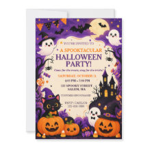 Cute Halloween Party Invitation