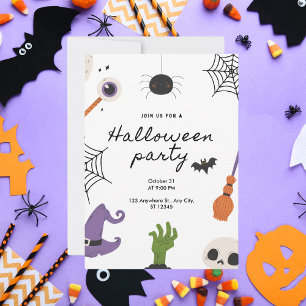 Cute Halloween Party Invitation