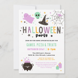 Cute Halloween Party Invite 