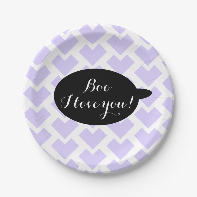Cute Halloween Party Paper Plate (Front)