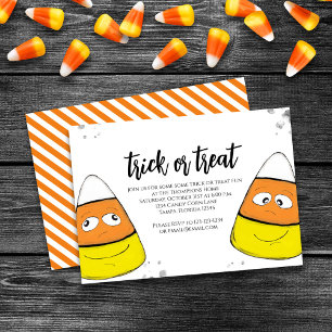 Cute Halloween Party Trick or Treat   Invitation
