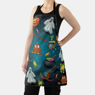 Cute Halloween Pattern Apron