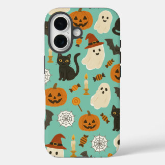 Cute Halloween Pattern  iPhone 16 Case