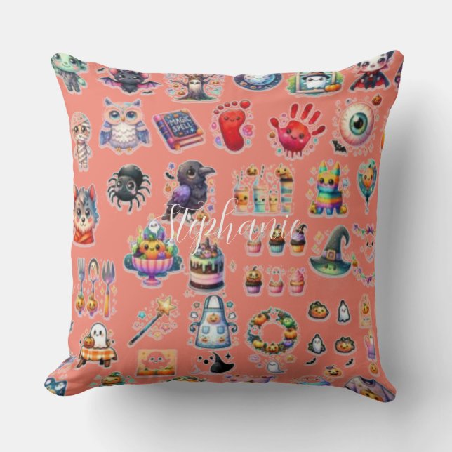 Cute Halloween pattern  Cushion (Front)