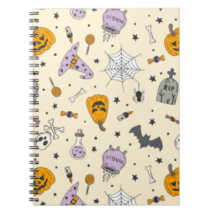 Cute Halloween Pattern Notebook