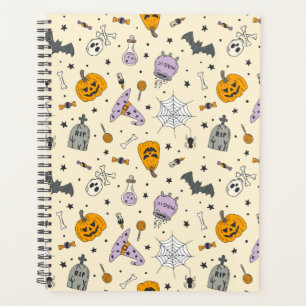 Cute Halloween Pattern Planner