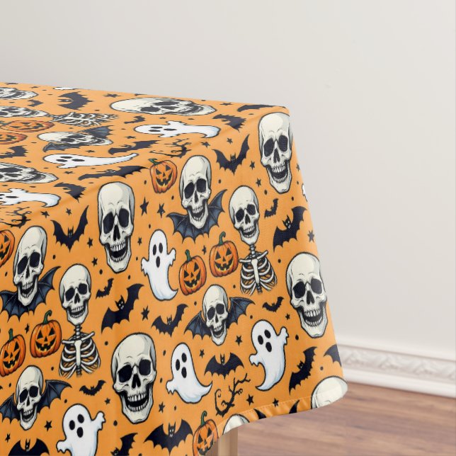  Cute Halloween Pattern Tablecloth (In Situ)