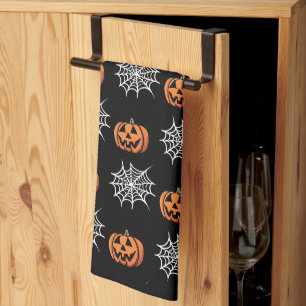 Cute Halloween pattern Tea Towel