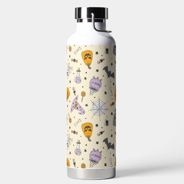 Cute Halloween Pattern Water Bottle (Left)