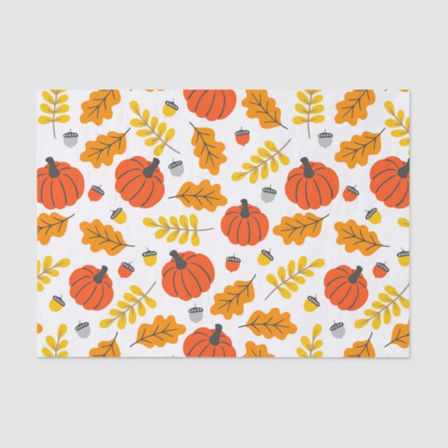 Cute Halloween Patterns Tissue Paper (Front)