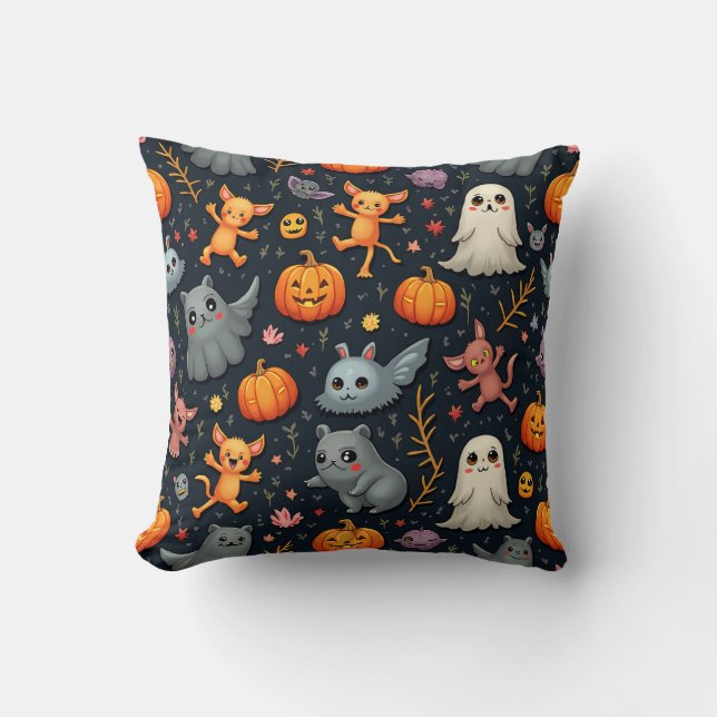 Cute Halloween Pillow Cushion (Front)