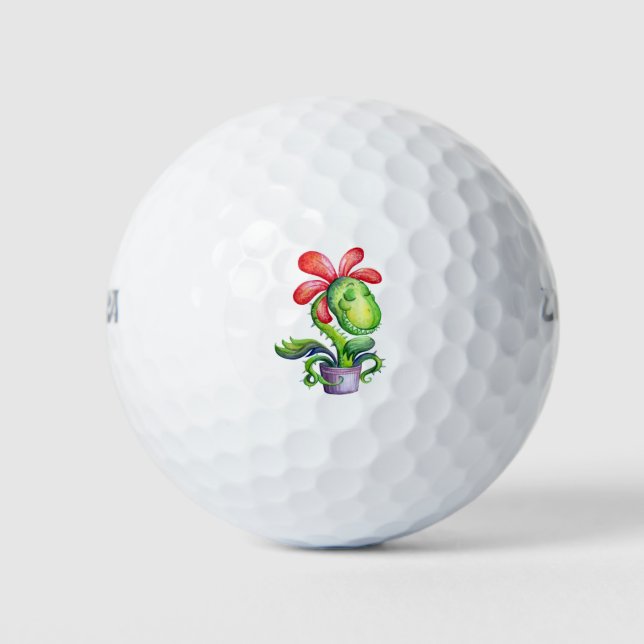 Cute halloween plane predator golf balls (Front)