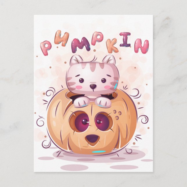 Cute Halloween Postcard (Front)