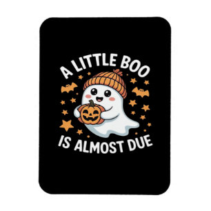 Cute Halloween Pregnancy Announcement Magnet