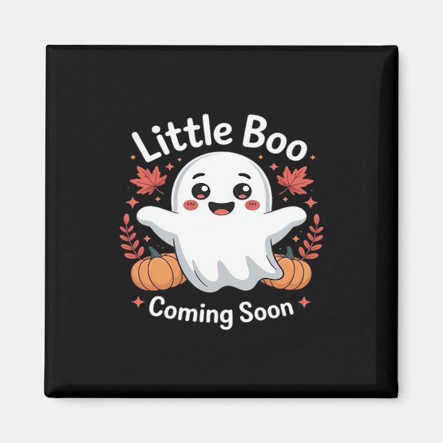 Cute Halloween Pregnancy Announcement Magnet (Front)