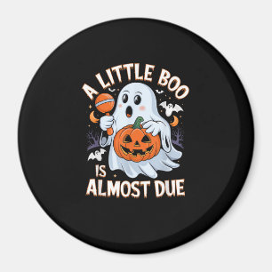 Cute Halloween Pregnancy Announcement Magnet