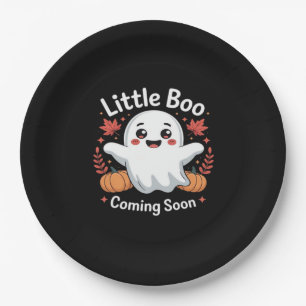 Cute Halloween Pregnancy Announcement Paper Plate