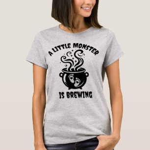 Cute Halloween Pregnancy Announcement T- Shirt