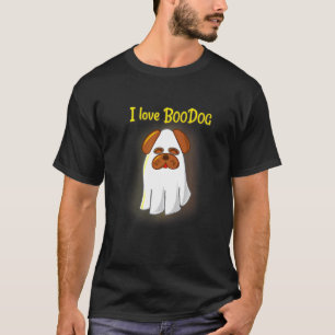 Cute Halloween Pug In Ghost Costume T-Shirt