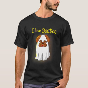 Cute Halloween Pug In Ghost Costume T-Shirt