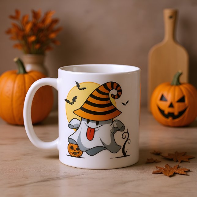 Cute Halloween Pumpkin Bat Mug | Spooky  (Creator Uploaded)