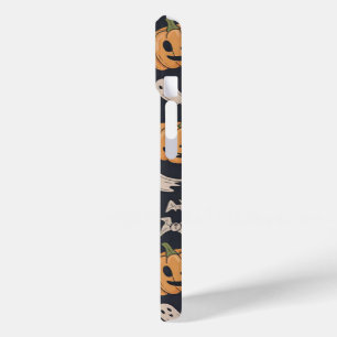 Cute Halloween Pumpkin & Ghost Pattern Spooky iPhone 15 Case