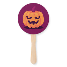 Cute Halloween Pumpkin Hand Fan - Spooky Fall Part