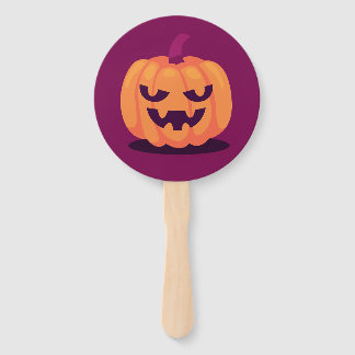 Cute Halloween Pumpkin Hand Fan - Spooky Fall Part
