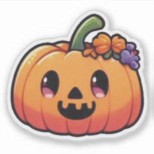 Cute Halloween Pumpkin - Kawaii Jack-o'-Lantern