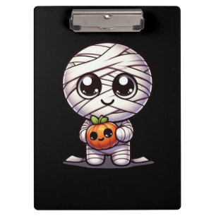Cute Halloween pumpkin/mummy Clipboard
