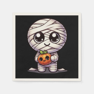 Cute Halloween pumpkin/mummy Napkin