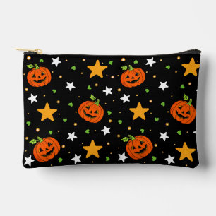 Cute Halloween Pumpkin Pattern Accessory Pouch