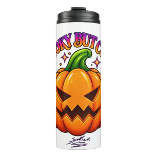 Cute Halloween Pumpkin Spooky But Cute Travel Mug