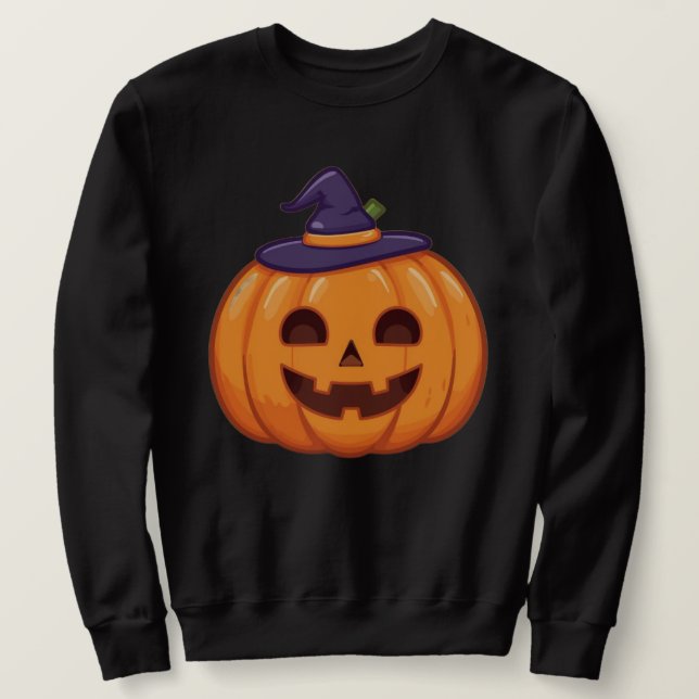 Cute Halloween Pumpkin  Sweatshirt (Design Front)