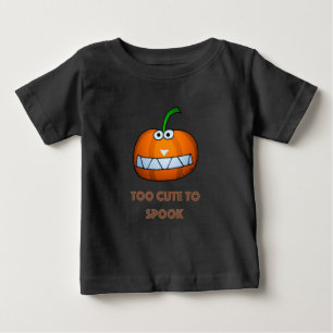 cute Halloween pumpkin with funny face Baby T-Shirt