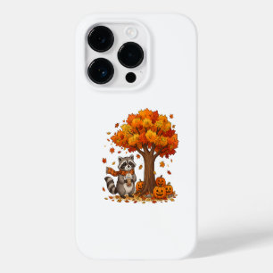 Cute Halloween Racoon Iced Coffee Fall Case-Mate iPhone 14 Pro Case