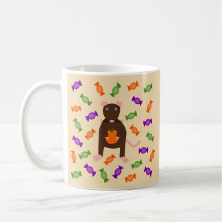 Cute Halloween Rat and Pumpkin Coffee Mug