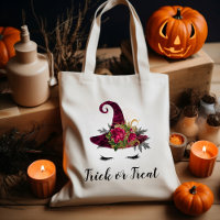 Cute Halloween Red Witch Hat Trick or Treat