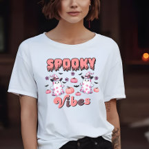 Cute Halloween Retro Spooky Vibes Ghosts Pink