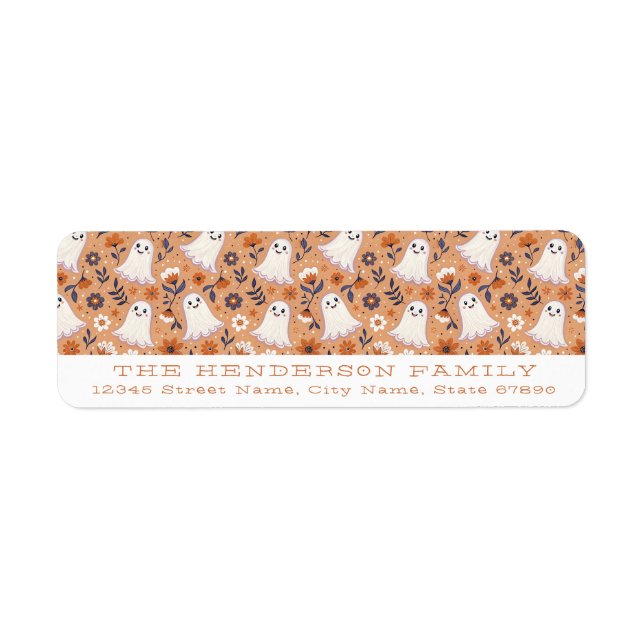 Cute Halloween Return Address Labels (Front)
