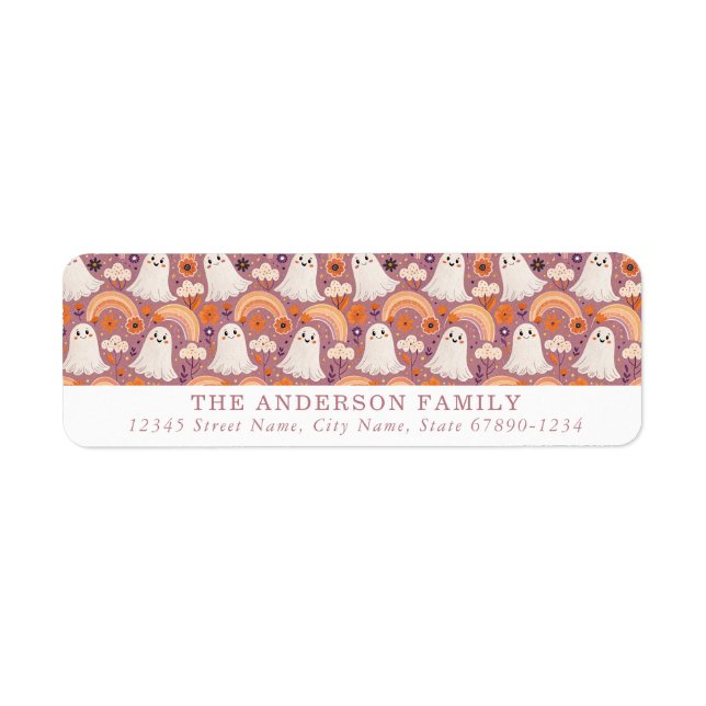 Cute Halloween Return Address Labels (Front)