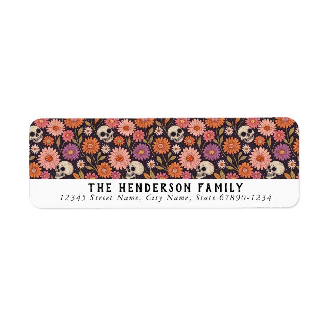 Cute Halloween Return Address Labels (Front)