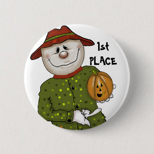 Cute Halloween Scarecrow Contest Prize Favour 6 Cm Round Badge
