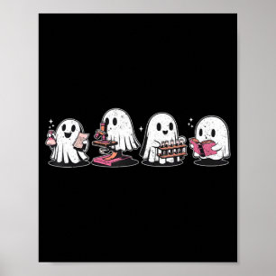 Cute Halloween Science Chemistry Ghost Laboratory Poster