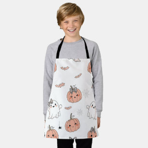 Cute Halloween Seamless Pattern Apron